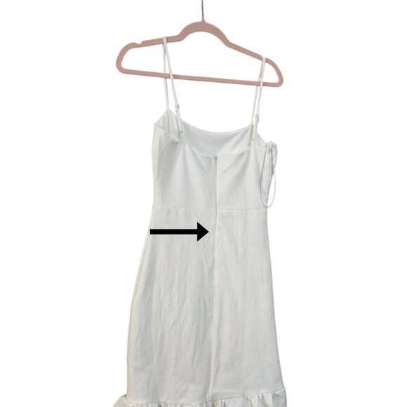 Lulu's Elegant White Ruffle Mini Dress - Picture 11 of 14